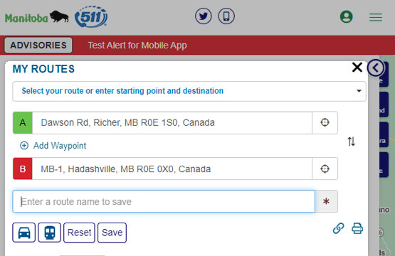 Creating & Saving a Customized Route